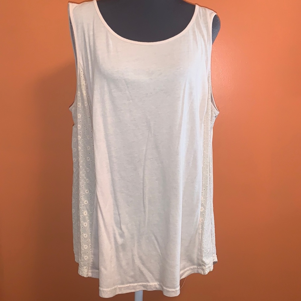 LB Pale Pink Sleeveless Top with side detail